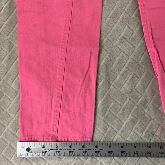 Orsay Womens 8 Denim Jeans Pink Skinny Low Rise Stretch Barbie Preppy - Picture 9 of 14